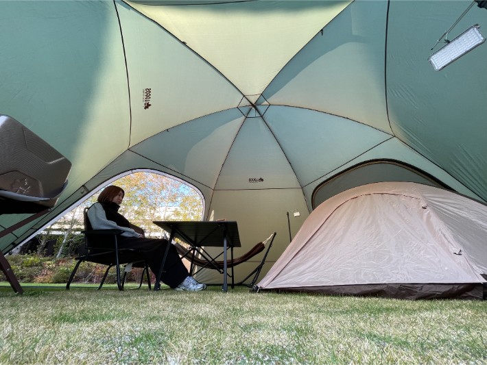 少人数のキャンプにも