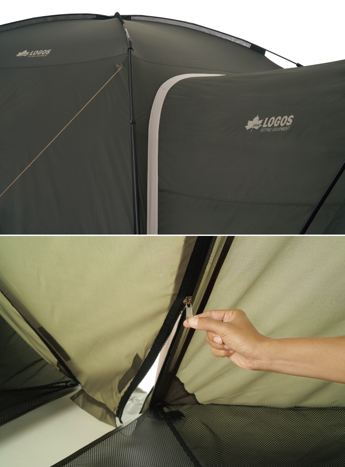 車と簡単リンク！ジッパー連結構造