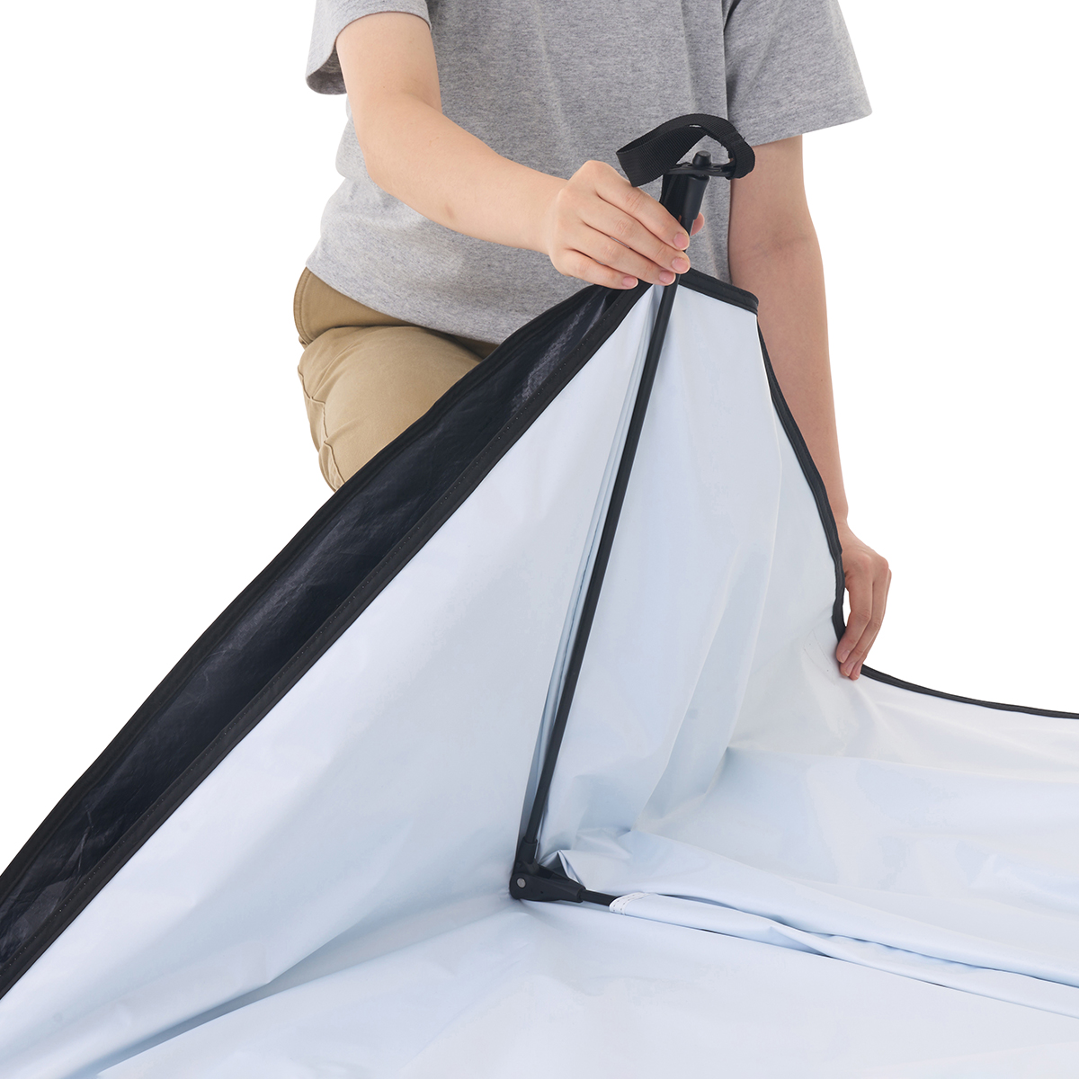 Q-TOP ソーラーサンドブロックサンシェード-BF 日/火/風除け