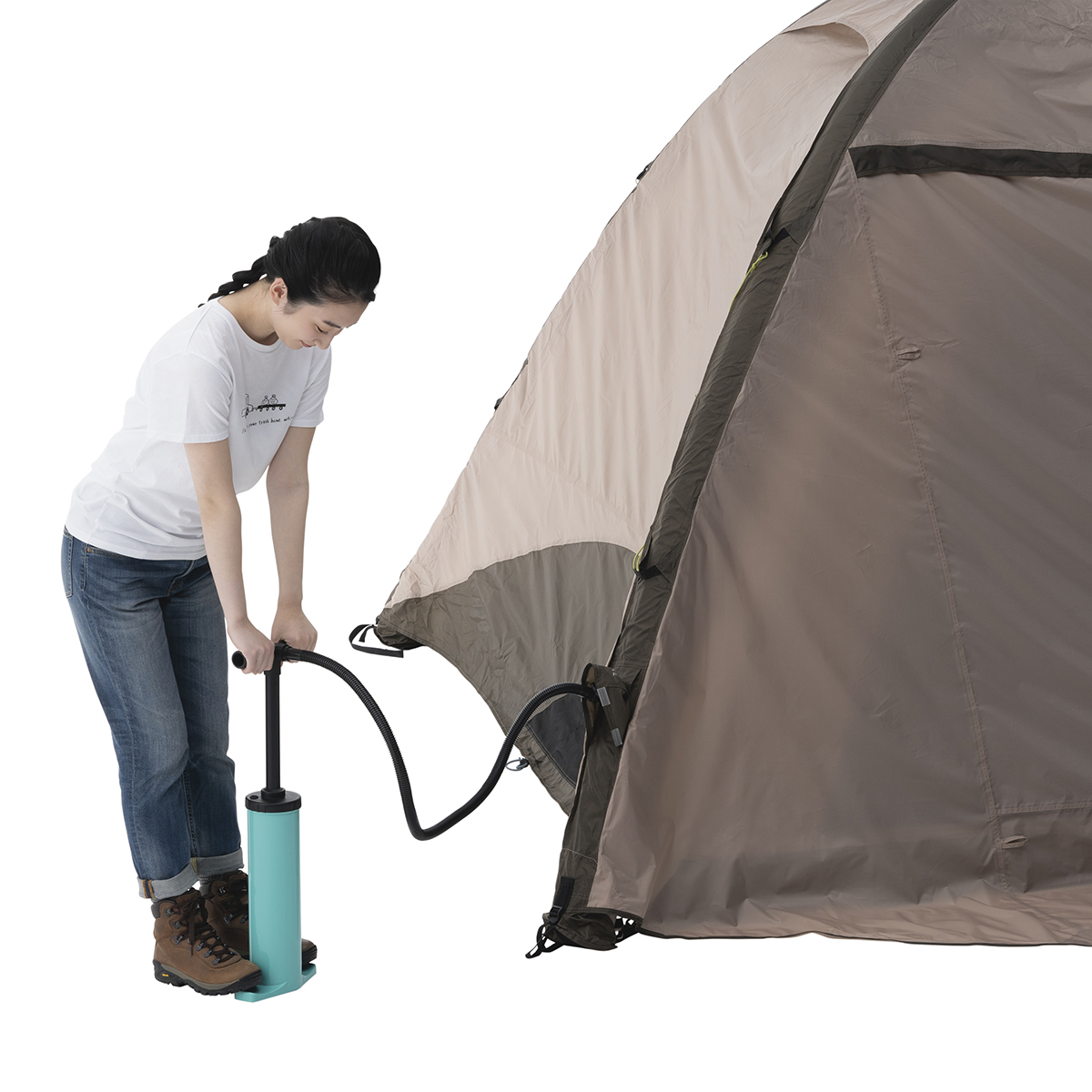 Tradcanvas エアマジックリビングライフテントM&タープセット テント