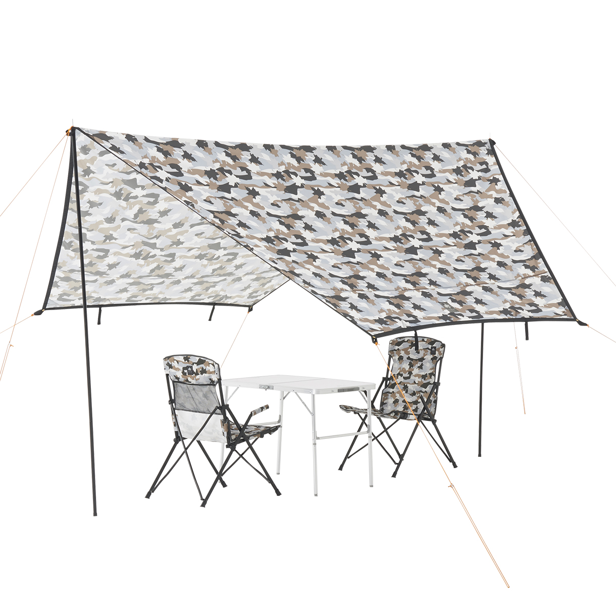 ツーリングタープ（カモフラ） 日/火/風除け