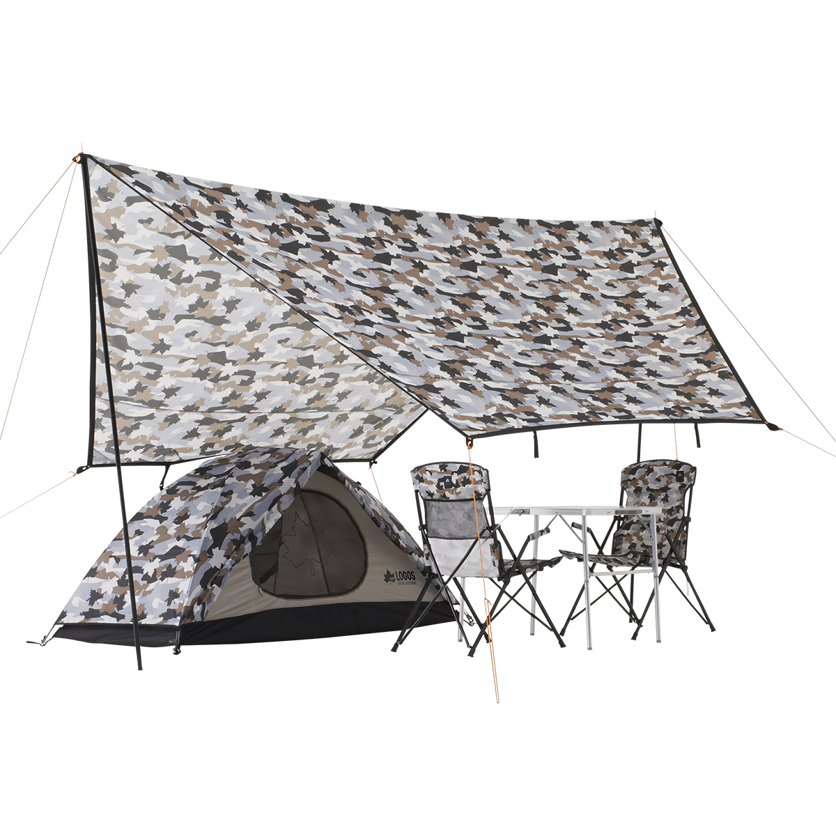 ツーリングタープ（カモフラ） 日/火/風除け