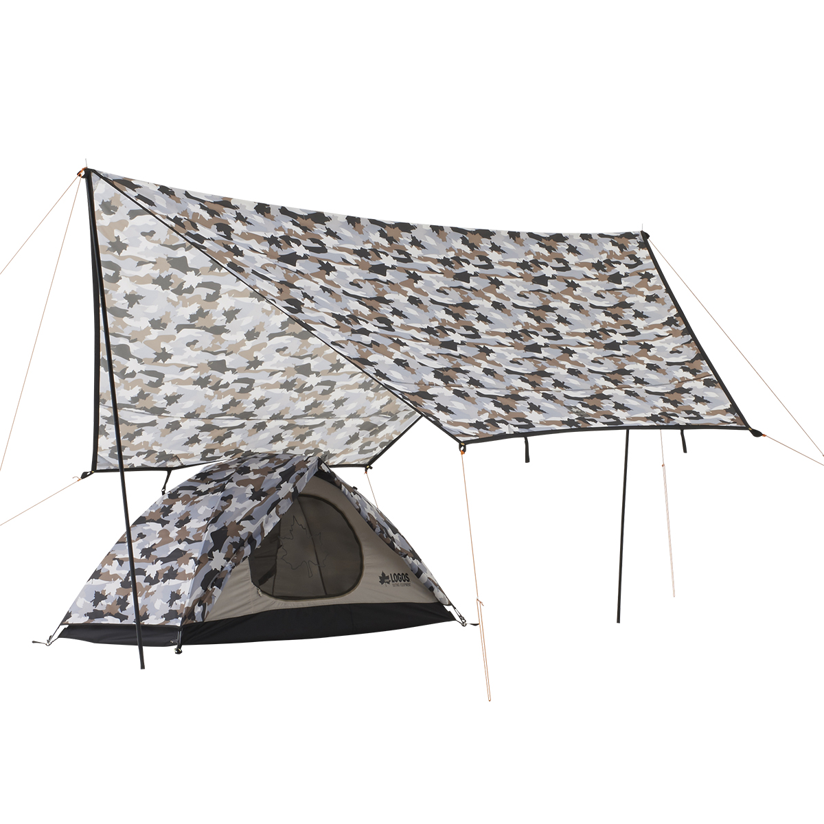 ツーリングタープ（カモフラ） 日/火/風除け