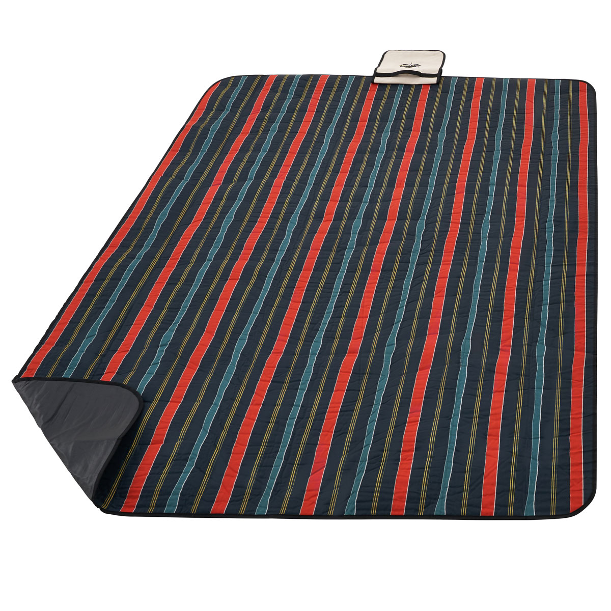 防水クッションマット・ビッグファミリー（ヴィンテージストライプ） テントアクセサリ