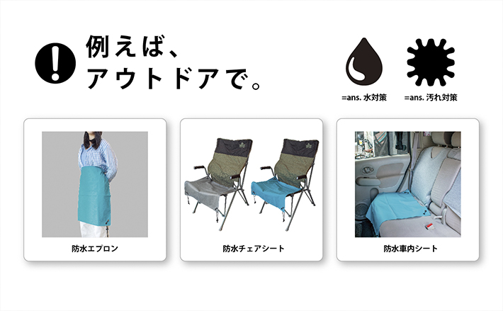 アウトドアでの使用例