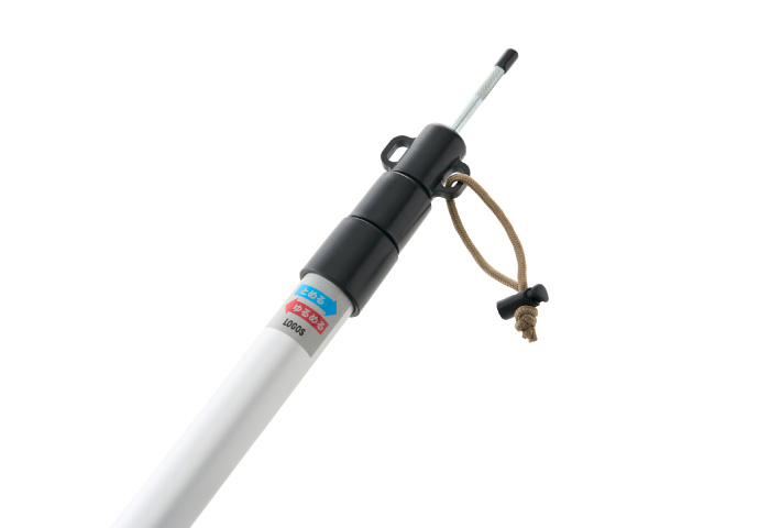 強風時も安心のコードロック構造