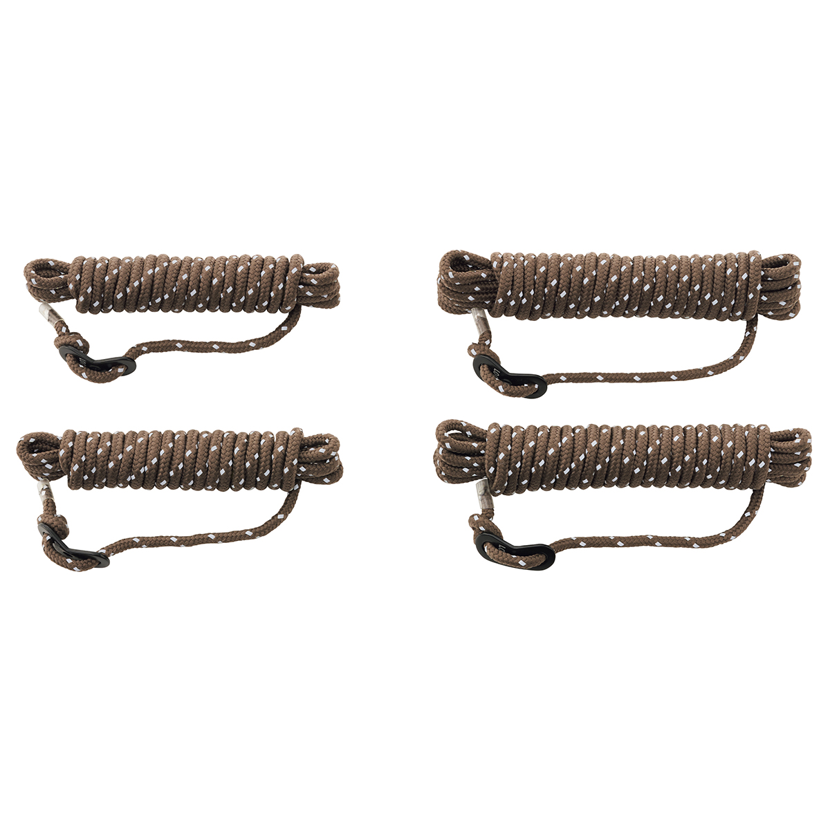 タフ・リフレクター自在ロープ（直径6mm×5m×2本・3m×2本） テントアクセサリ