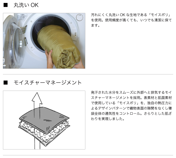 【数量限定】ロゴスLOGOS ROSY 丸洗い寝袋