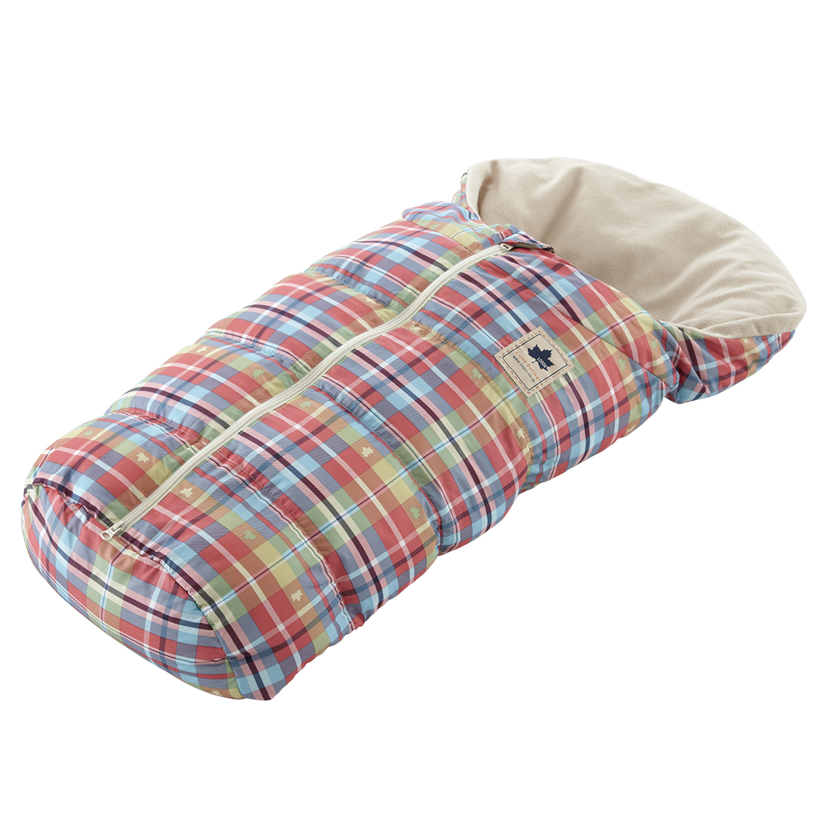 ニュー丸洗いベビーカーシュラフ（チェック） 寝具