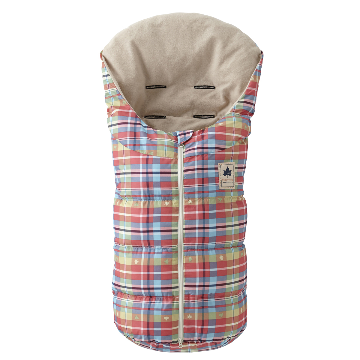 ニュー丸洗いベビーカーシュラフ（チェック） 寝具