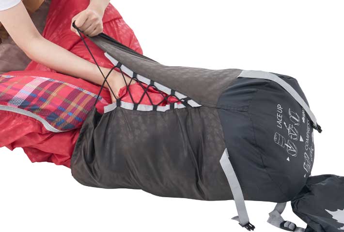 収納楽らく！レース式収納袋