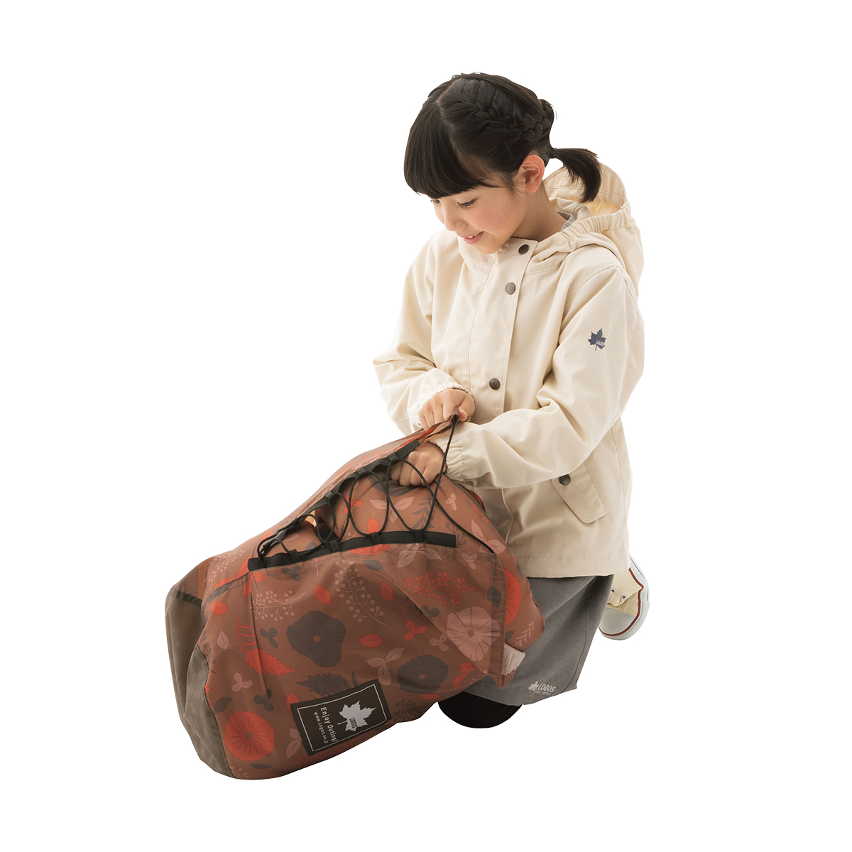 丸洗いデザインセンタージップKIDS・-2（プランツ） 寝具
