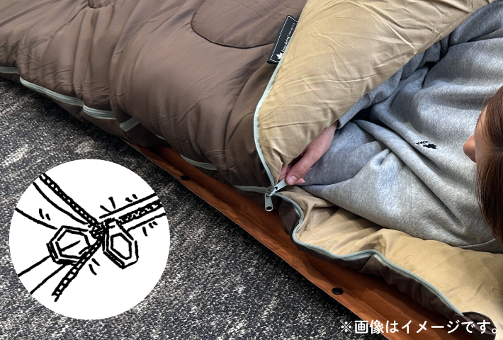 ダブルフェイスジップトップ