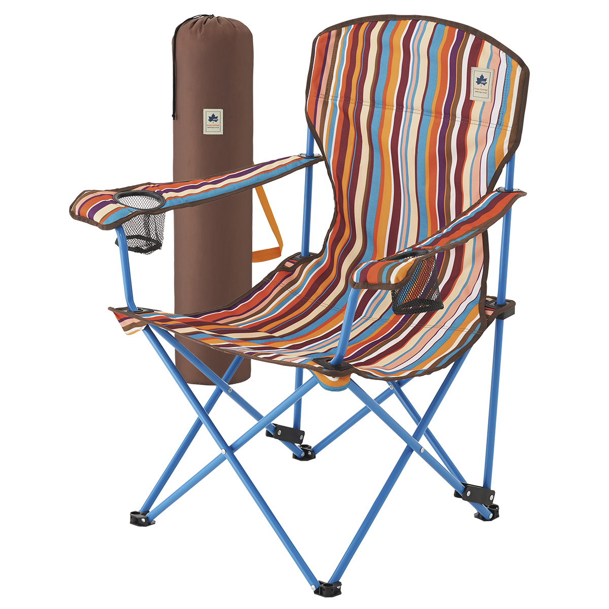 リクライナーチェア（オレンジストライプ） 家具