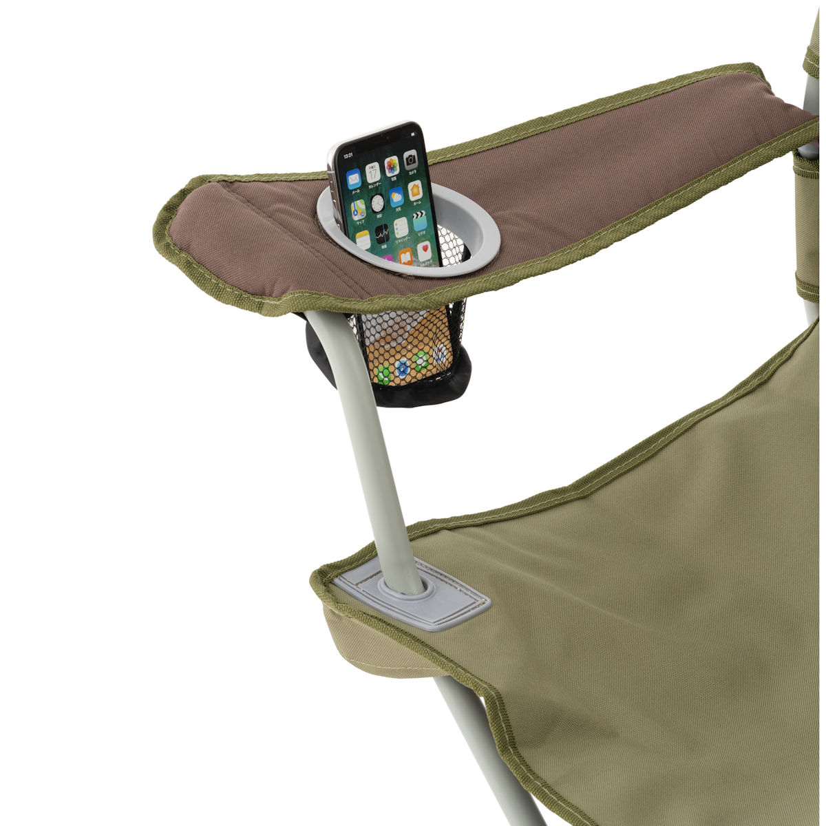 LOGOS Life バックサポートチェア（ブラウン） 家具