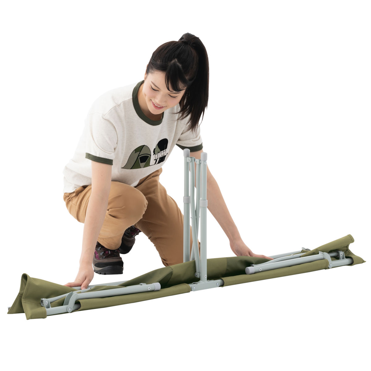 LOGOS Life オートレッグベンチ3 家具