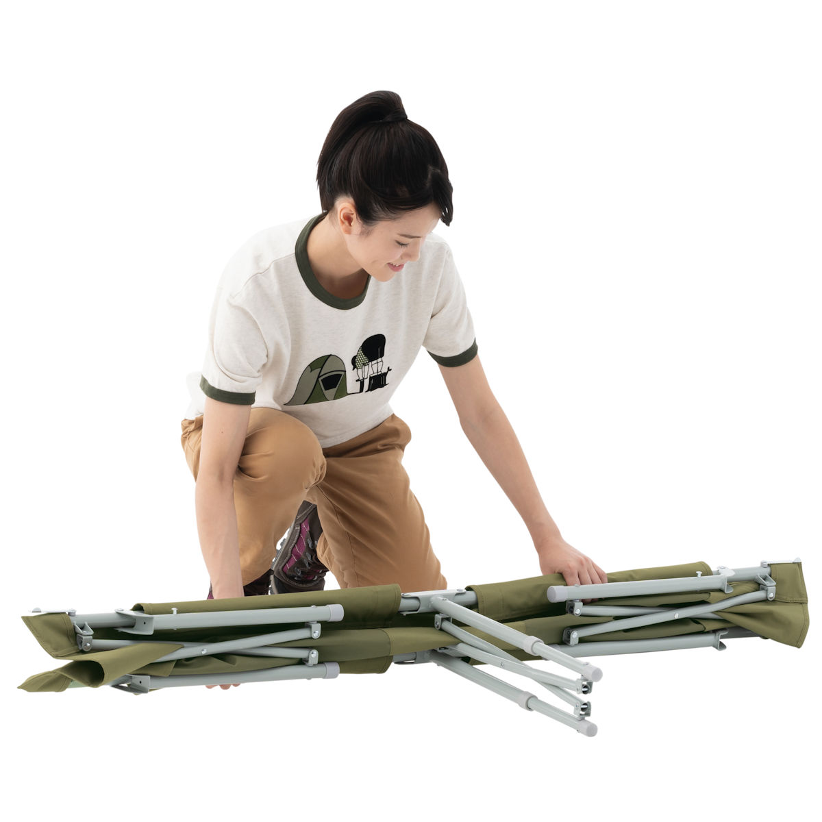 LOGOS Life オートレッグベンチ3 家具