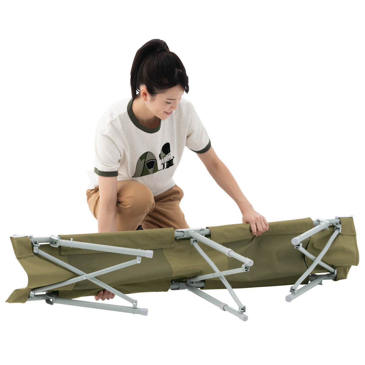 LOGOS Life オートレッグベンチ3 家具