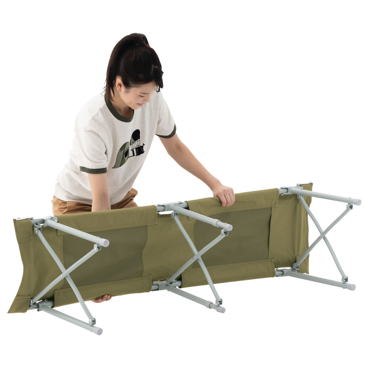 LOGOS Life オートレッグベンチ3 家具