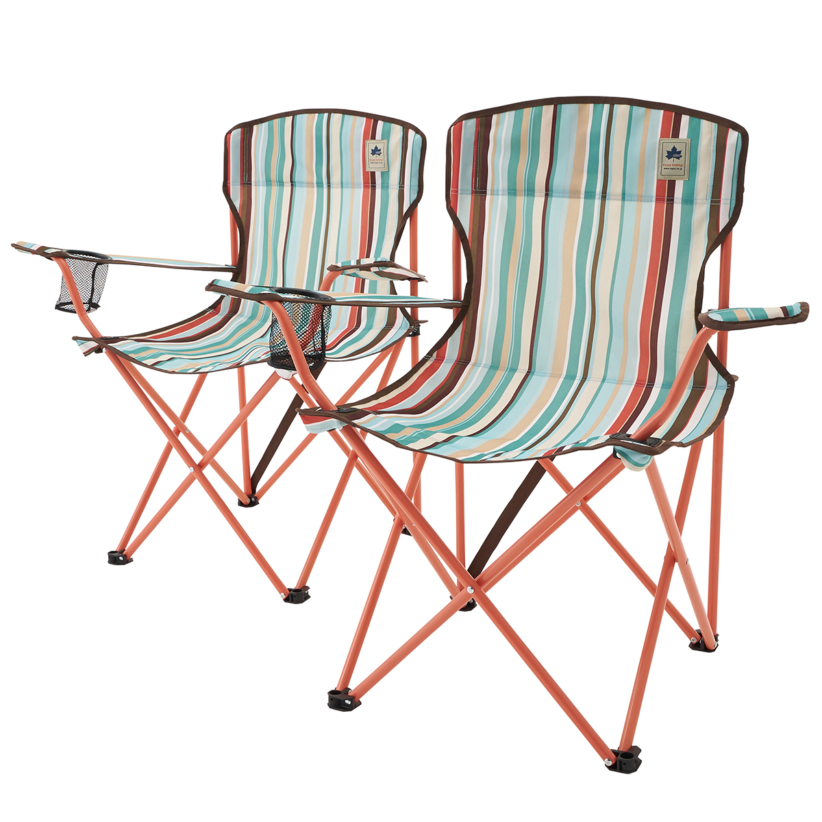 neos アームチェア2脚セット（ブルーストライプ） 家具