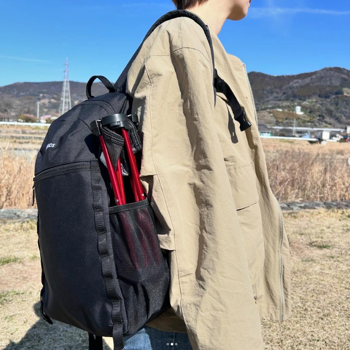 7075キュービックチェア-AF（レッド） 家具