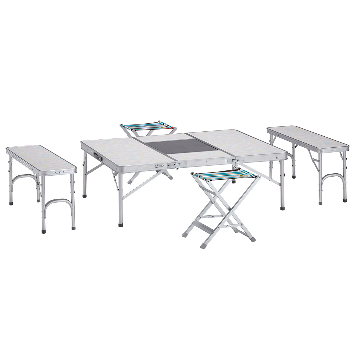 BBQベンチテーブルセット6-AF（メイプル） 家具