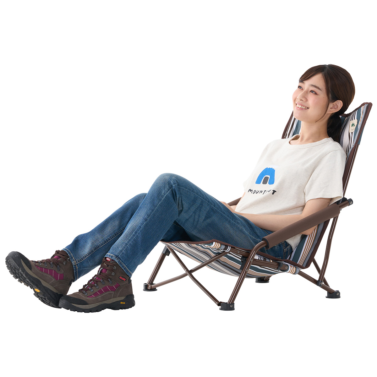 デザインあぐらチェア（Stripe） 家具