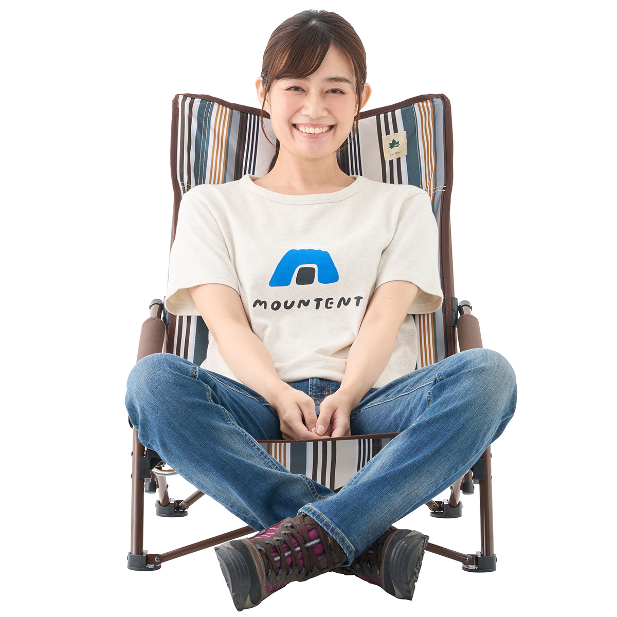 デザインあぐらチェア（Stripe） 家具