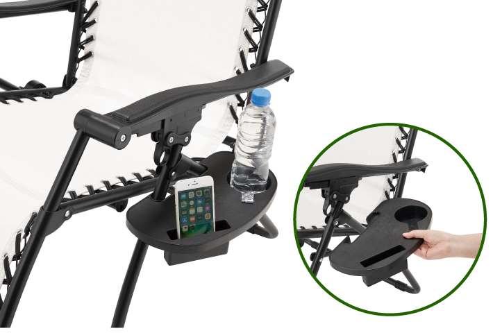 取り外し可能なサイドテーブル付き