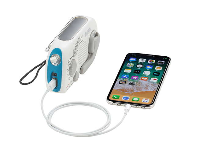 パワーバンク機能装備! スマートフォンに充電可能