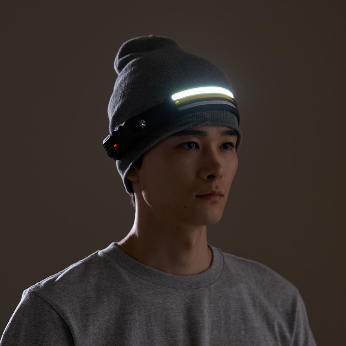 野電 ノンタッチヘッドバンドライト・USB 野電