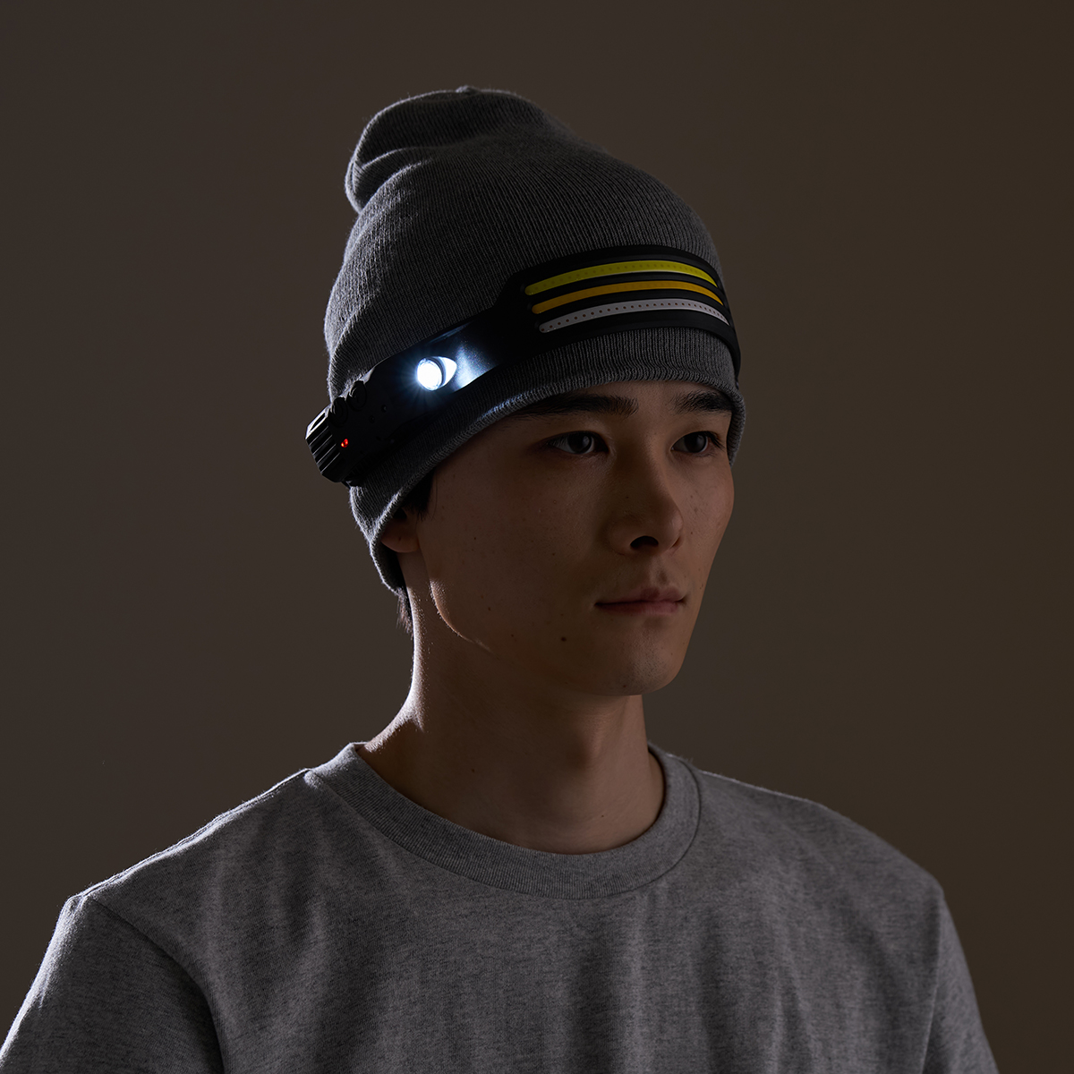 野電 ノンタッチヘッドバンドライト・USB 野電