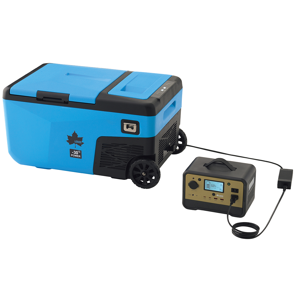 （野電）エレキャン・凍結冷凍冷蔵庫 25-BF（-30℃/20℃ 2ドア ホイール） 野電