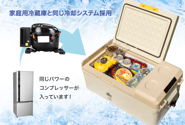 短時間で庫内をしっかり冷却