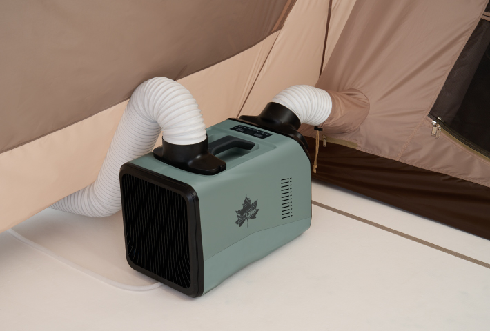 インナーテントに冷気を送り込むことができる