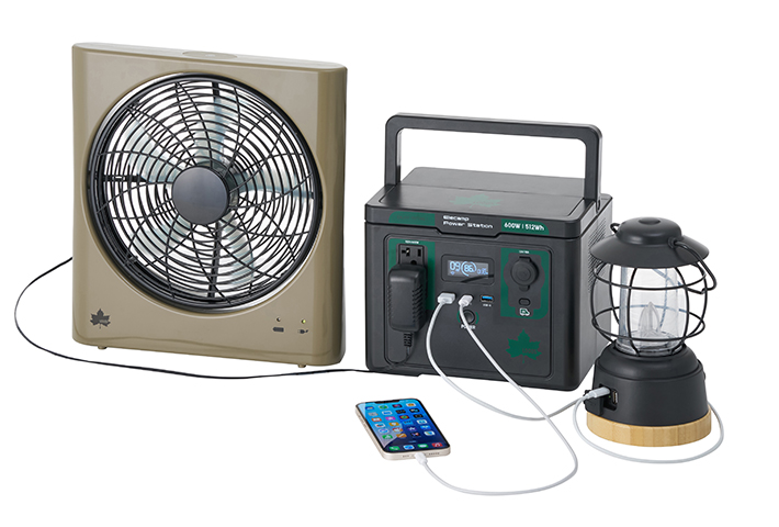 600W/512Whの大容量でスマホ約55台分を充電可能