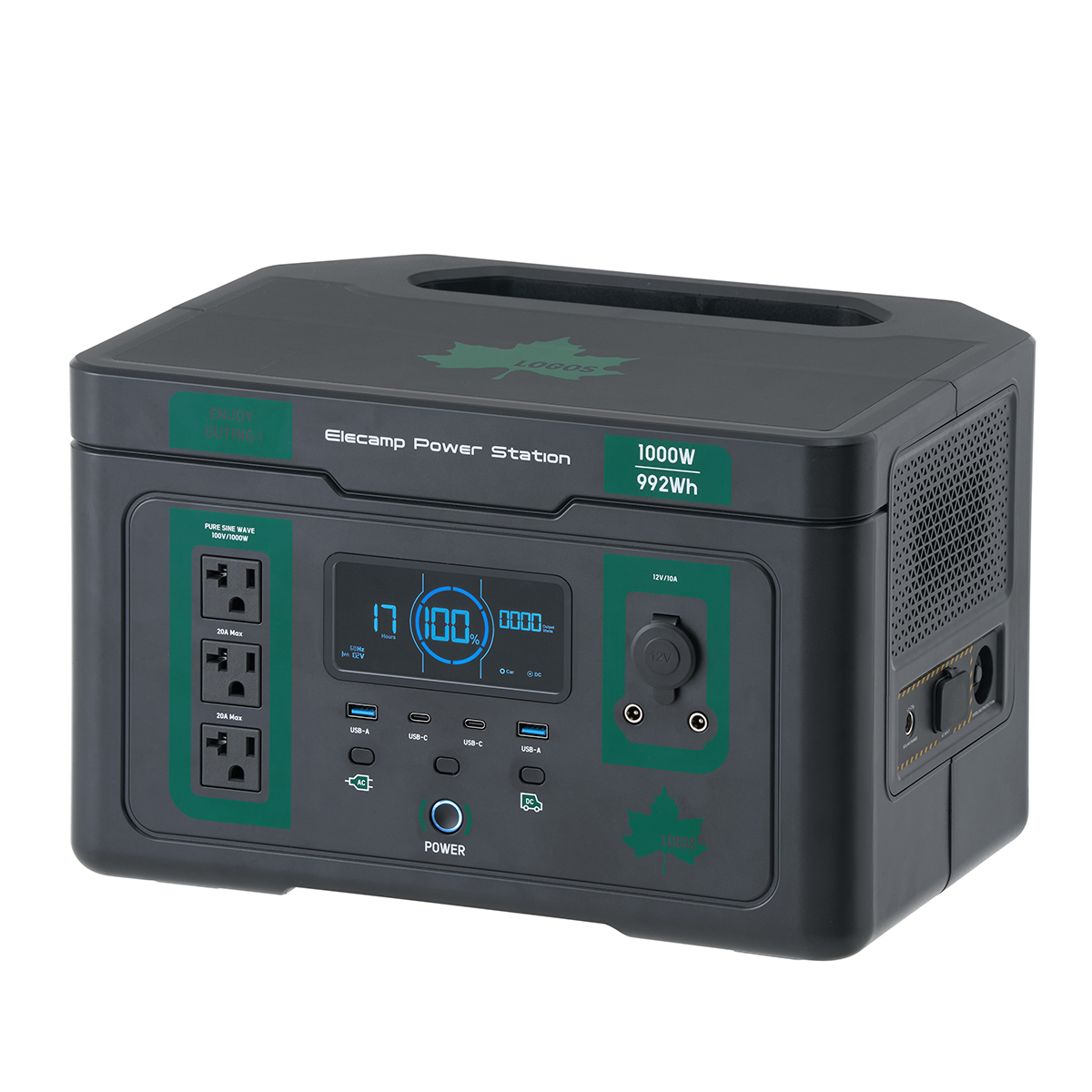 【6月25日発売開始】（野電）エレキャン・パワーステーション ポータブル電源 S1000 （1000W/992Wh） 野電