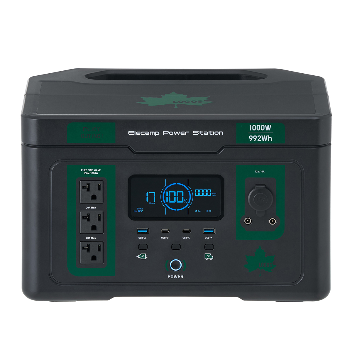 【6月25日発売開始】（野電）エレキャン・パワーステーション ポータブル電源 S1000 （1000W/992Wh） 野電