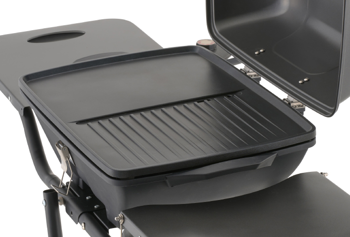 食材に合わせた焼き方ができる2種類の調理ゾーン