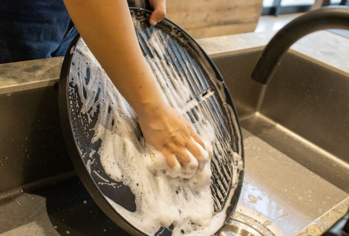 グリルプレート丸洗いOK