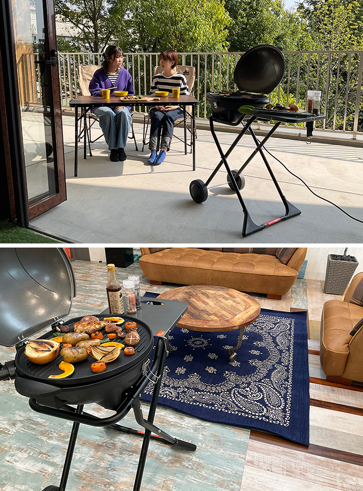 煙が少なく屋外・屋内でも安心