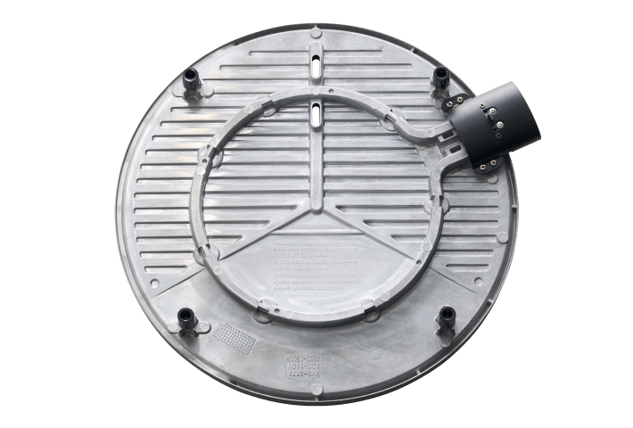 熱源内蔵式調理プレートを採用