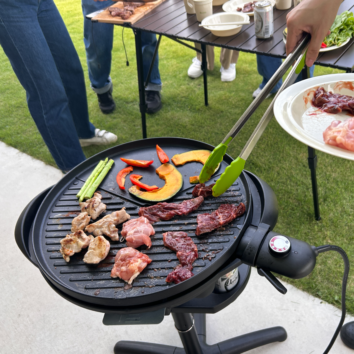 （野電）エレキャン・ファミリーエレグリル グリル・たき火・キャンドル