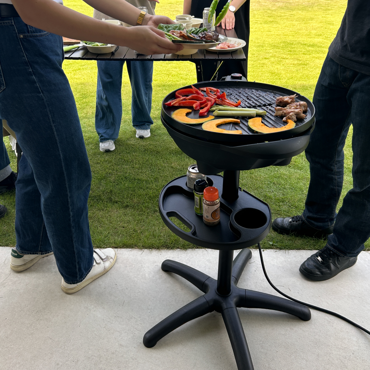 （野電）エレキャン・ファミリーエレグリル グリル・たき火・キャンドル