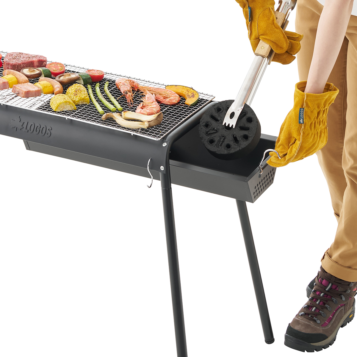 【2月26日販売開始】LOGOS スライドグリル L グリル・たき火・キャンドル