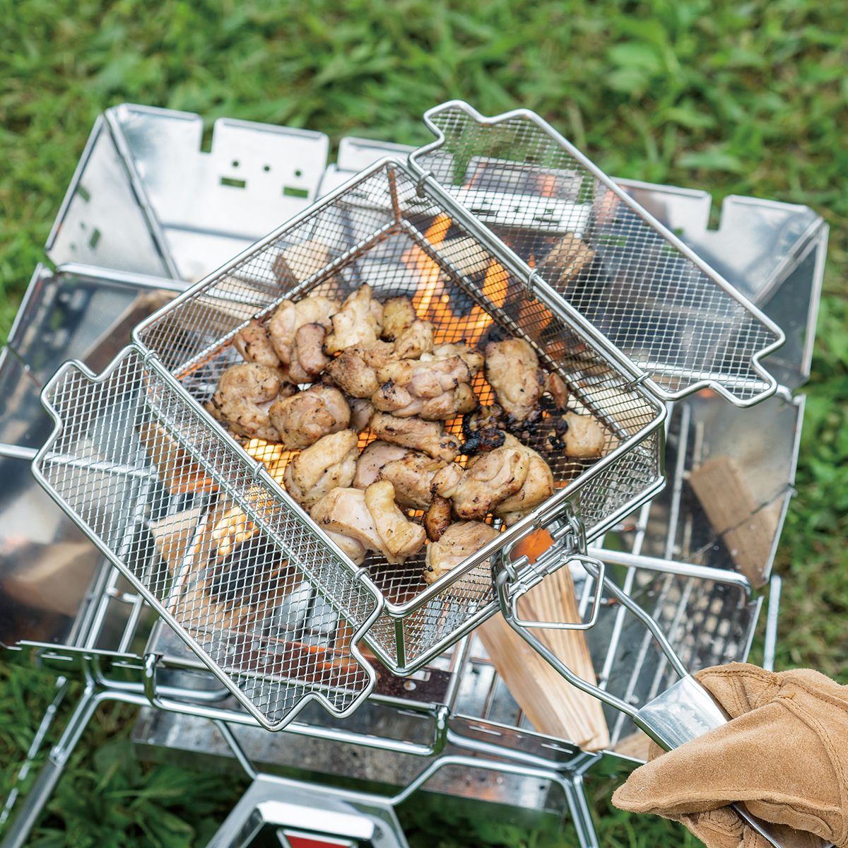 ロゴス　炭火もも焼き器