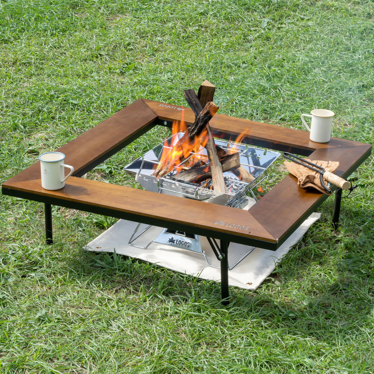 囲炉裏テーブルL 耐火・断熱シート|ギア|グリル・たき火・キャンドル