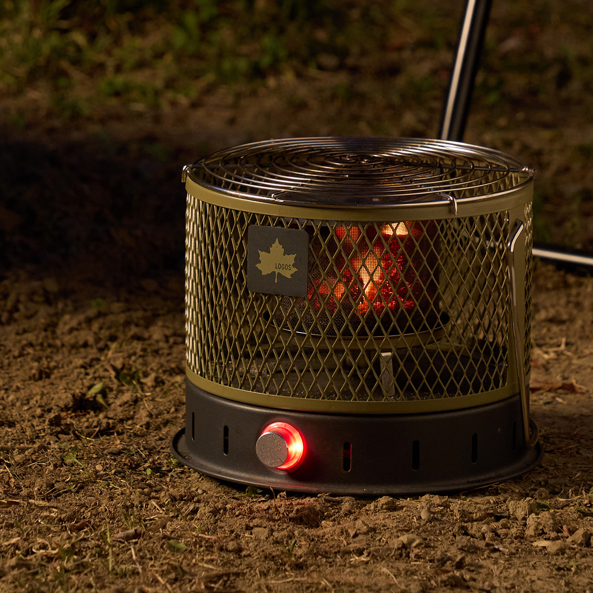 【1月下旬発売開始予定】LOGOS 無煙 メシ暖房グリル（ファンの力で火力抜群） グリル・たき火・キャンドル