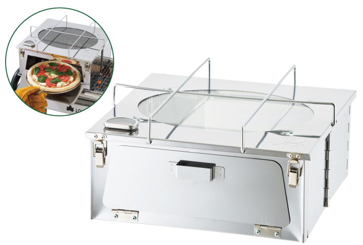 簡単にオーブン料理が楽しめる！BBQグリルに置くだけのスクエア型オーブン