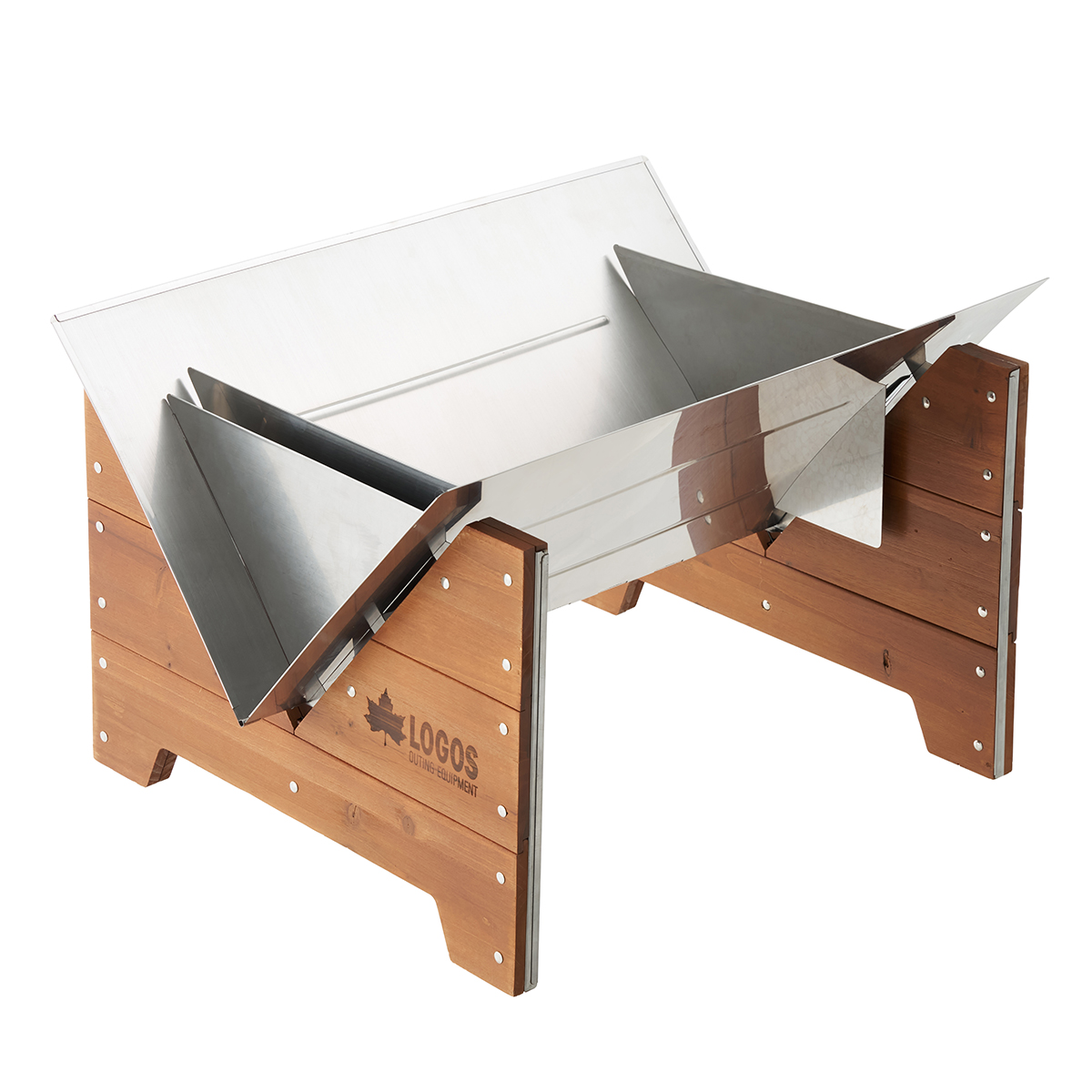 【2月26日販売開始】LOGOS ウッディファイヤーベース グリル・たき火・キャンドル